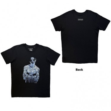 Yungblud Unisex T-Shirt: Portrait (Black) (Back Print) (Small)