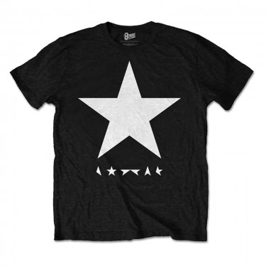 Bowie David - Blackstar (White Star on Black) - Premium T-shirt (Large)