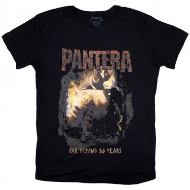 Pantera Ladies T-Shirt: Original Cover (Black) (Large)
