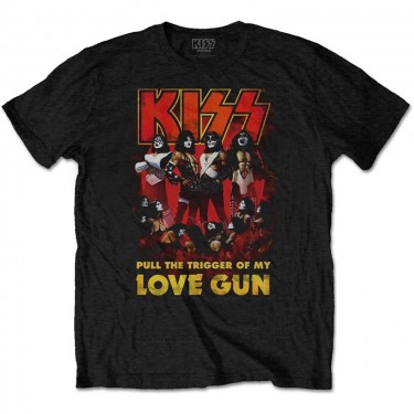 KISS Unisex T-Shirt: Love Gun Glow (Medium)