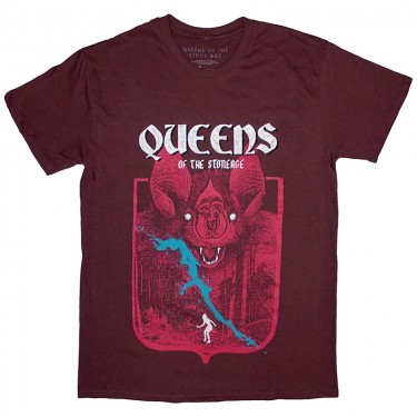 Queens Of The Stone Age Unisex T-Shirt: Bat (Medium)