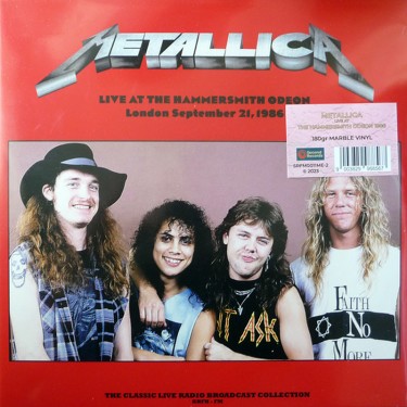 METALLICA - LIVE AT THE HAMMERSMITH ODEON - LONDON SEPTEMBER 21, 1986 (MARBLE VINYL)