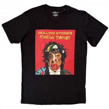 The Rolling Stones Unisex T-Shirt: Foreign Tongues (Black) (2X-Large) The Rolling Stones Unisex T-Shirt: Foreign Tongues (Black) (2X-Large)