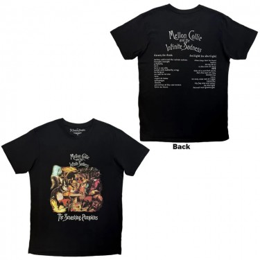 The Smashing Pumpkins Unisex Carbon T-Shirt: Mellon Collie Animals (Black) (Back Print) (Large)