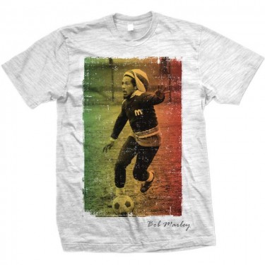 Bob Marley - Rasta Football - T-shirt (Large)