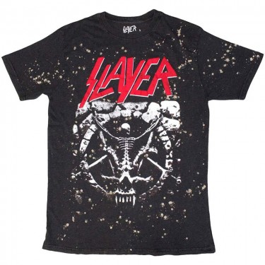 Slayer Unisex T-Shirt: Divine Splatter (Black) (Wash Collection) (Small)