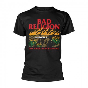 Bad Religion Unisex T-Shirt: Burning Black (Small)