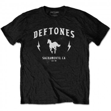 Deftones Unisex T-Shirt: Electric Pony (Black) (Small)