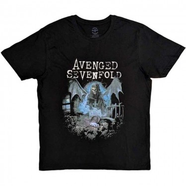 Avenged Sevenfold Unisex T-Shirt: Recurring Nightmare (Black) (Small)