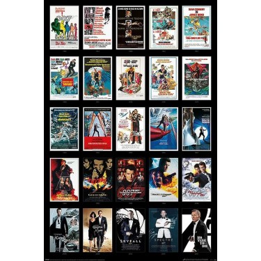 plakát 434 - James Bond - 25 Films (PP34924) - 61 x 91,5 cm