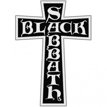 Black Sabbath Standard Patch: Cross Logo Cut Out (Retail Pack)
