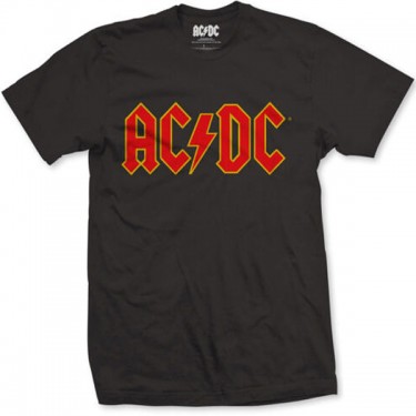 AC/DC Logo Mens Black - T-shirt (Large)