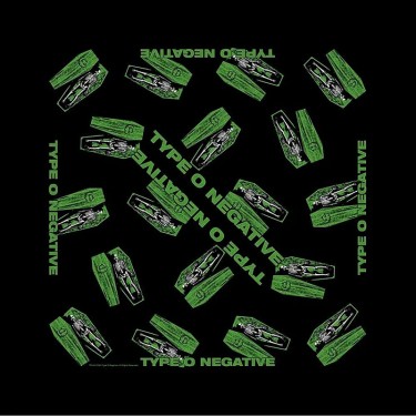 Type O Negative Unisex Bandana: Coffins (Black)