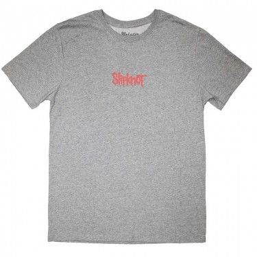 Slipknot Unisex T-Shirt: Mini Logo (Grey) (Back Print) (Small)