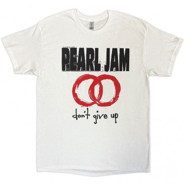Pearl Jam Unisex T-Shirt: Don't Give Up (White) (Medium)