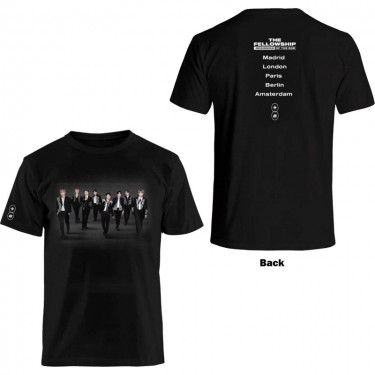 ATEEZ Unisex T-Shirt: Fellowship Tour Euro Photo (Back Print) (Small)