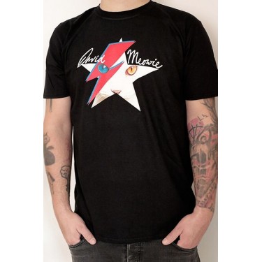 NUCLEAR HOLOCATS - DAVID MEOWIE ČERNÉ - T-SHIRT
