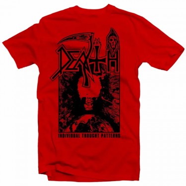 DEATH - INDIVIDUAL THOUGHT PATTERNS (RED) - T-SHIRT (SMALL) DEATH - INDIVIDUAL THOUGHT PATTERNS (RED) - T-SHIRT (SMALL)