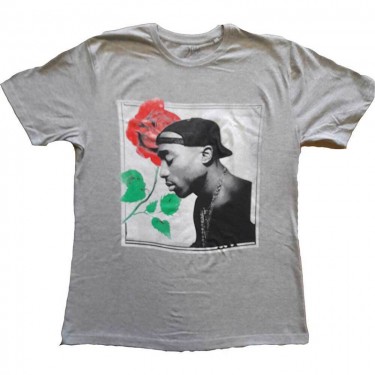 Tupac Unisex T-Shirt: Rose (Small)