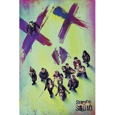 plakát 3435 - SUICIDE SQUAD - FACE - 61 X 91,5 CM