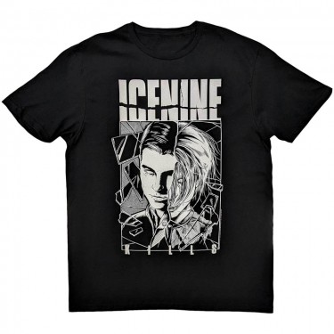 Ice Nine Kills Unisex T-Shirt: Shower Scene Split Face (Small)
