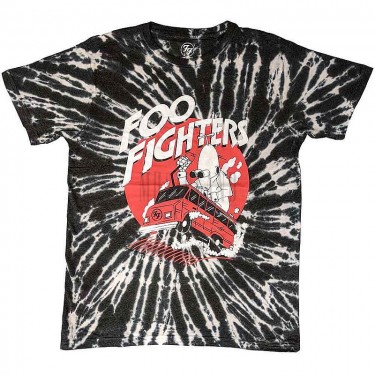 Foo Fighters Unisex T-Shirt: Speeding Bus (Black) (Wash Collection) (X-Large)