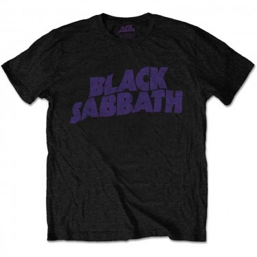 Black Sabbath - Wavy Logo Vintage - T-shirt (Small)