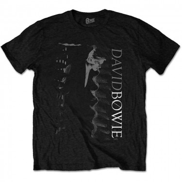 David Bowie Unisex T-Shirt: Distorted (X-Large)