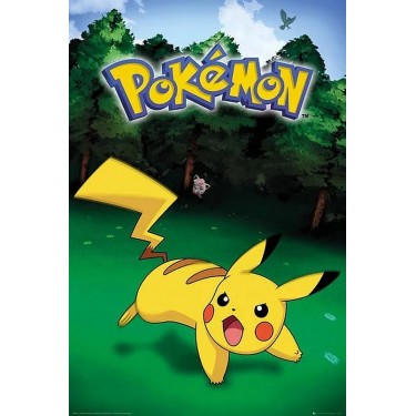 plakát 3535 - POKEMON - PIKACHU CATCH - 91,5 X 61 CM