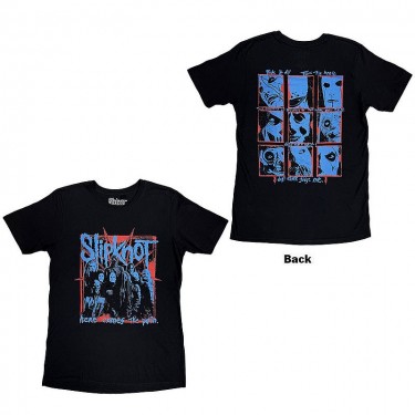 Slipknot Unisex T-Shirt: Here Comes The Pain (Black) (Back Print)