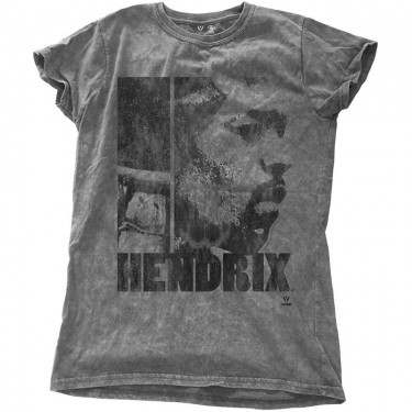 Jimi Hendrix - Let Me Live with Snow Wash Finishing - Fashion T-Shirt (Medium)