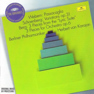KARAJAN/BPH/ WEBERN/SCHOENBERG/BERG - PASSACAGLIA/TRI KUSY/VAR.