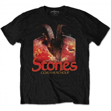 The Rolling Stones Unisex T-Shirt: Goats Head Soup with Logo (Medium)