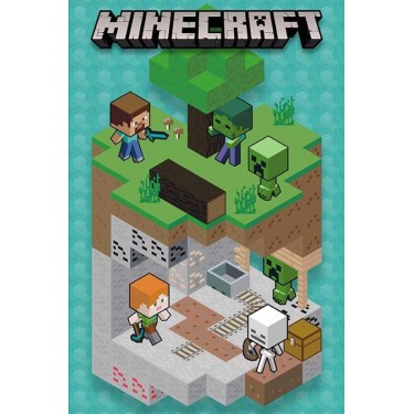 plakát 811 - Minecraft - Into the Mine - 61 X 91,5 CM