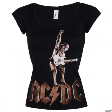 AC/DC - Angus Statue - Ladies Fashion T-shirt (Small)