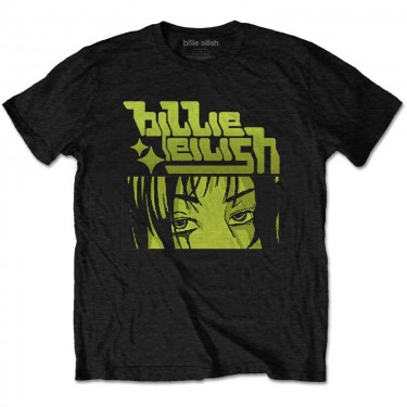 Billie Eilish Unisex T-Shirt: Anime Logo (Medium)