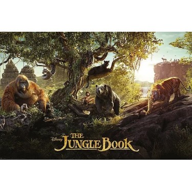 plakát 3335 - JUNGLE BOOK - PANORAMA - 91,5 X 61 CM
