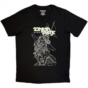 Linkin Park Unisex T-Shirt: Reanimation Mega Bot (Black) (Small)