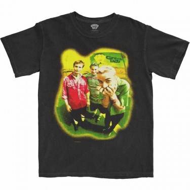 Green Day Unisex T-Shirt: Neon Photo (Small)