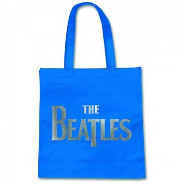 The Beatles Eco Bag: Drop T Logo (Trend Version) - blue