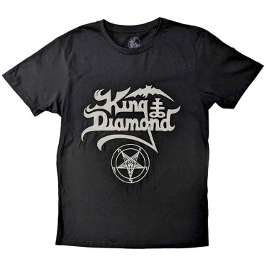 King Diamond Unisex T-Shirt: Logo (Black) (Medium)