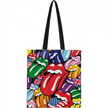 The Rolling Stones Cotton Tote Bag: Tongues