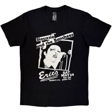 Siouxsie & The Banshees Unisex Premium Carbon T-Shirt: Eric's (Black) (Small)