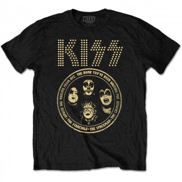 KISS Unisex T-Shirt: Band Circle (Large)
