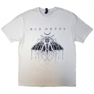 Bad Omens Unisex T-Shirt: Moth (Natural) (Medium)