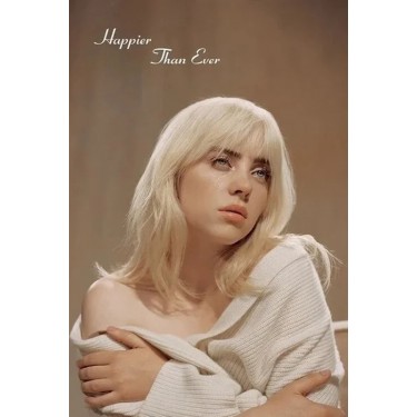 plakát 1043 - Billie Eilish - Happier Than Ever - 61 x 91,5 cm