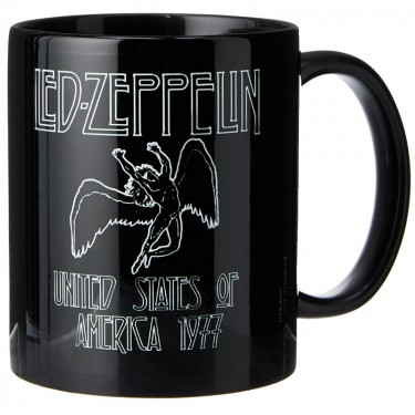 Led Zeppelin (Icarus) Black Pod Mug - Hrnek 315 ml