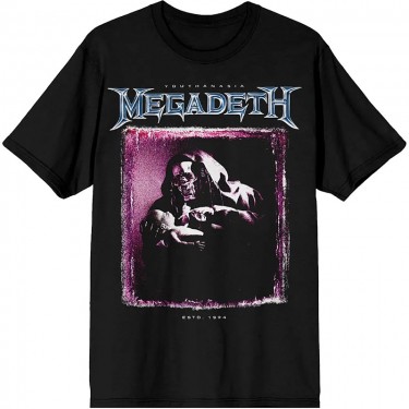 Megadeth Unisex T-Shirt: Youthanasia The Reckoning Day (Black) (Large)