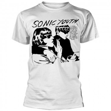 SONIC YOUTH - GOO ALBUM COVER (WHITE) - T-SHIRT (LARGE)