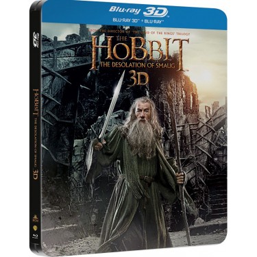 Hobit: Šmakova dračí poušť 4BD (3D+2D) - steelbook